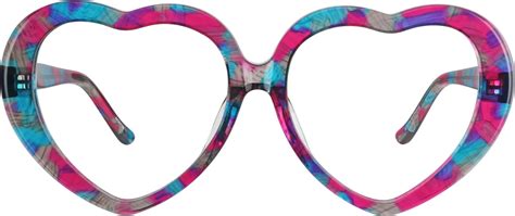 zenni optical heart shaped glasses